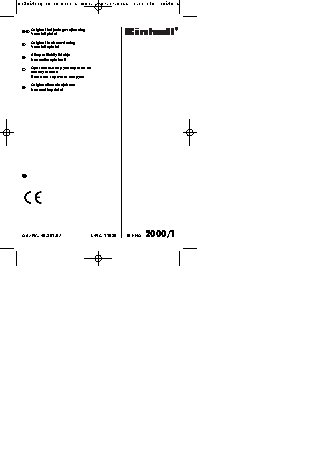 EINHELL BT-HA 2000/1