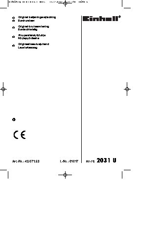 EINHELL RT-TS 2031 U