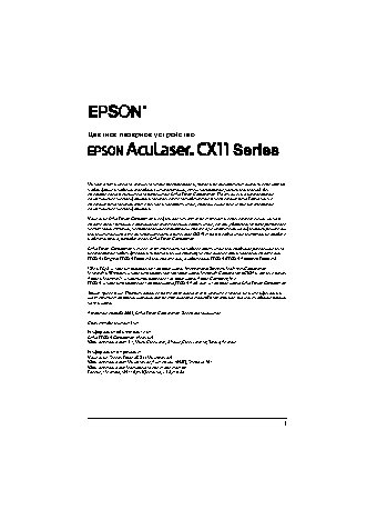 EPSON AcuLaser CX11NF