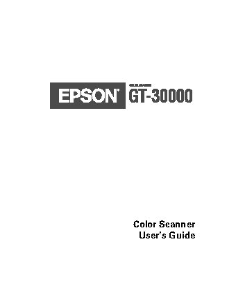 EPSON GT-30000N