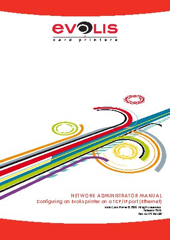 EVOLIS настройка работы принтеров Evolis через порт TCP/IP (Ethernet)