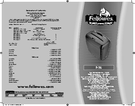 FELLOWES 3213601 P35C