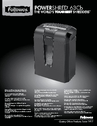 FELLOWES 63Cb (FS-46001)