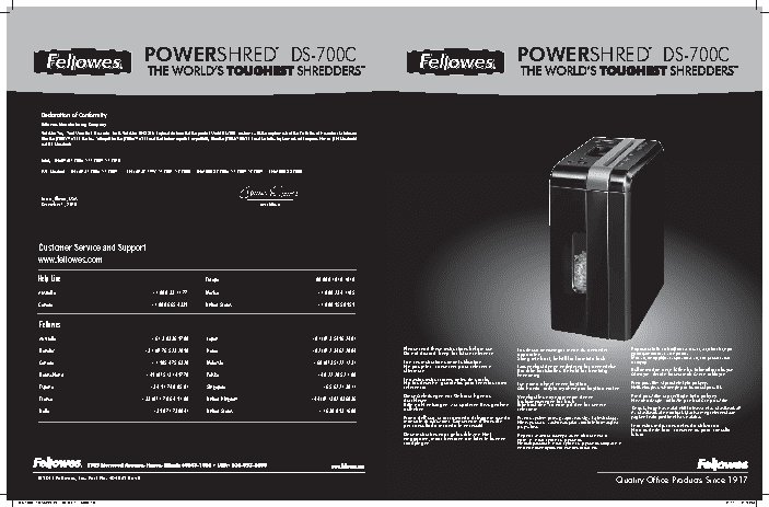 FELLOWES DS-700C