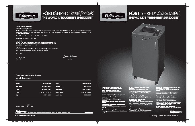 FELLOWES Fortishred 3250HS (FS-46172)