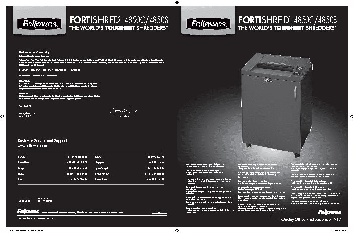 FELLOWES Fortishred 4850S (FS-46194)