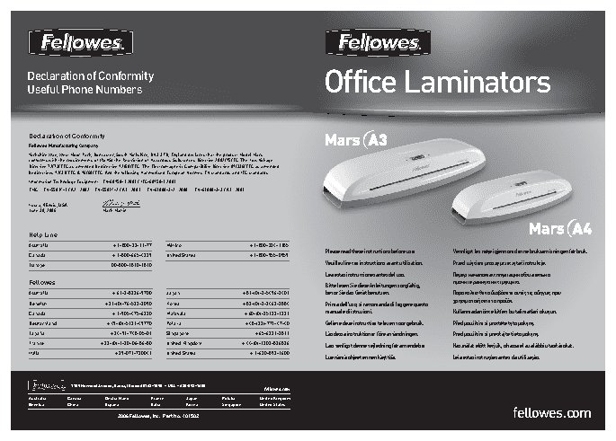 FELLOWES Mars A3