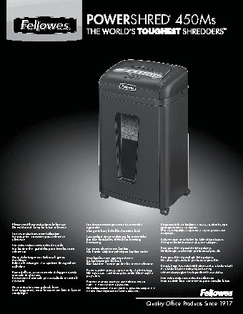 FELLOWES MicroShred 450Ms (FS-32453)