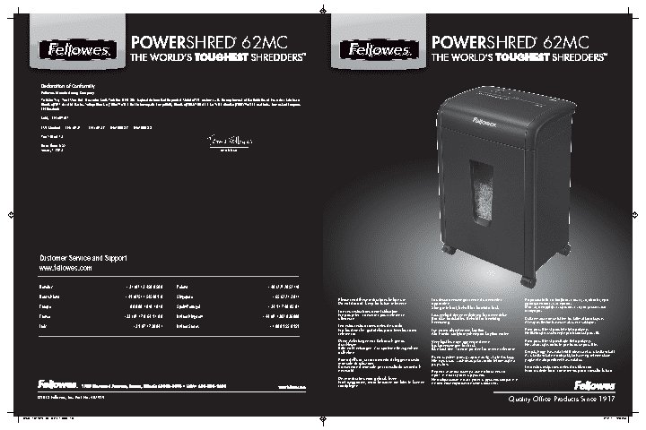 FELLOWES MicroShred 62MС (fs-46852)