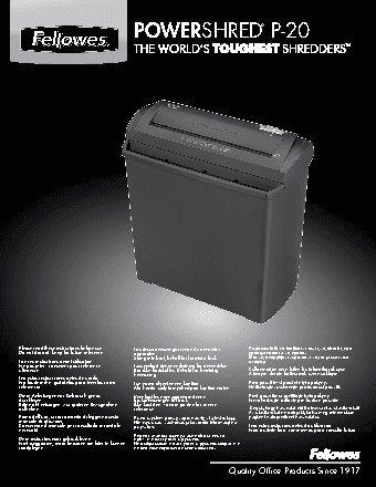 FELLOWES P-20 (FS-32518)