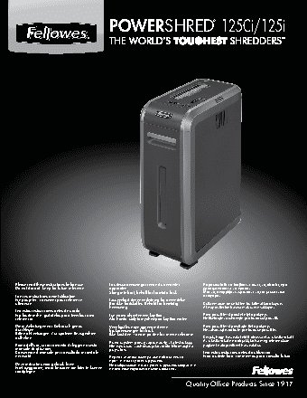 FELLOWES PowerShred 125Сi (FS-46120)