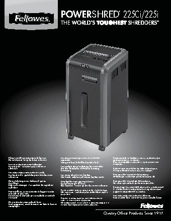 FELLOWES PowerShred 225I (FS-46230)