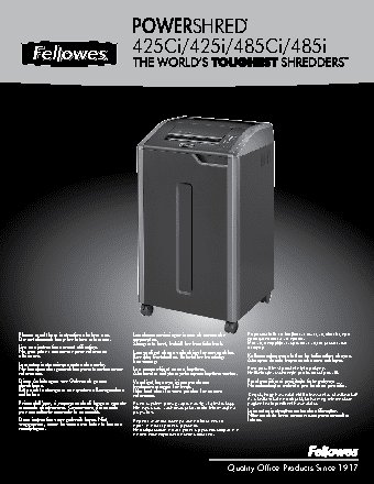 FELLOWES PowerShred 485CI (FS-46990)