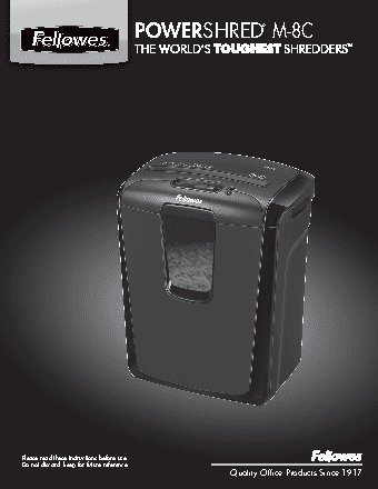 FELLOWES Powershred M-8C
