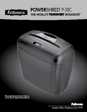 FELLOWES Powershred P-35C