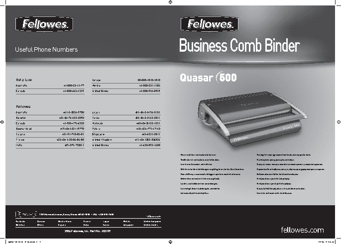 FELLOWES Quasar-500