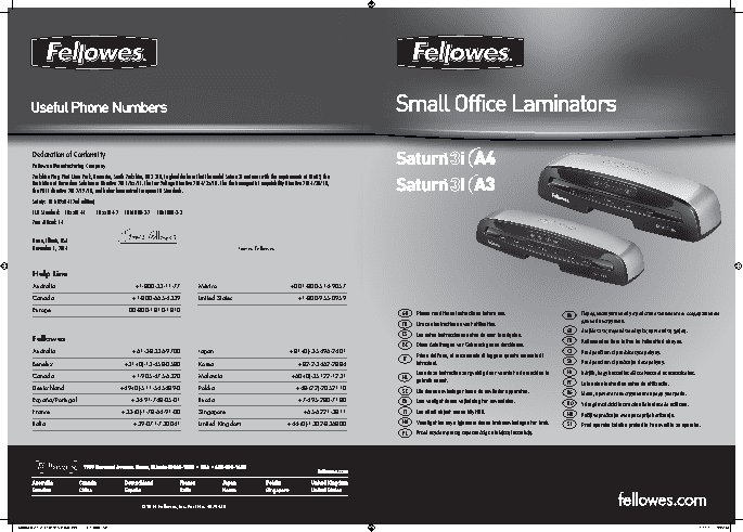 FELLOWES Saturn 3i A4 (fs-57248)