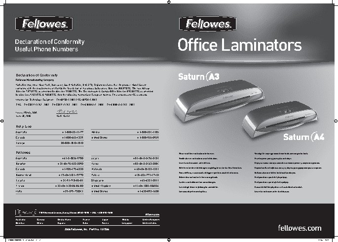FELLOWES Saturn A4