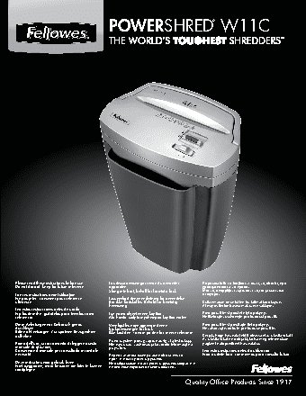 FELLOWES W-11C (FS-34526)
