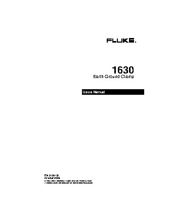 FLUKE 1630