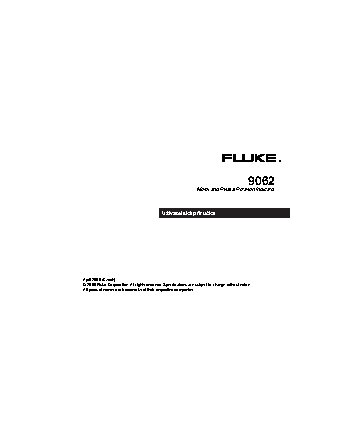 FLUKE 9062