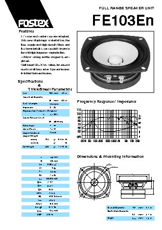FOSTEX FE103En