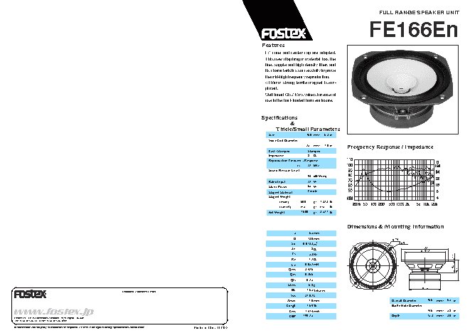 FOSTEX FE166En