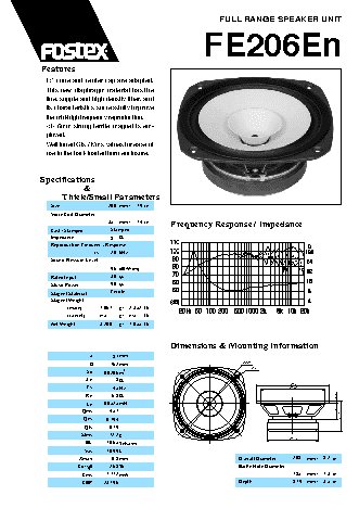 FOSTEX FE206En