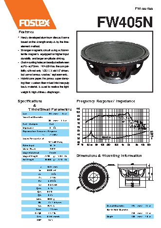 FOSTEX FW405N