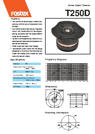 FOSTEX T250D
