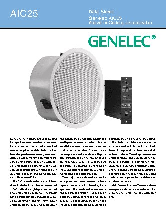 GENELEC AIC25
