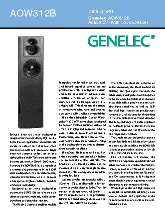 GENELEC AOW312B