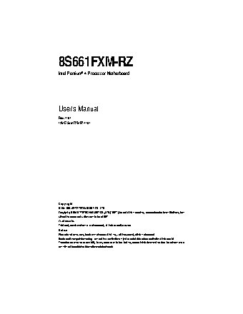 GIGABYTE 8S661FXM-RZ