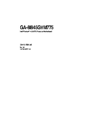 GIGABYTE GA-8I845GVM-775