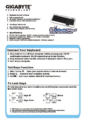 GIGABYTE GK-8C GK-8P