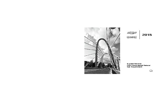 GMC SAVANA CARGO (2015) Gas Supplement