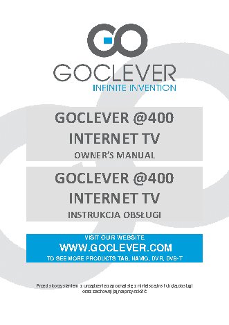 GOCLEVER DVB-T 400 INTERNET TV