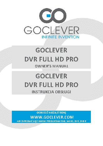 GOCLEVER DVR FULL HD PRO