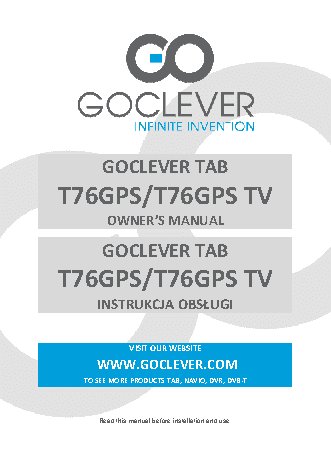 GOCLEVER TAB T76GPSTV