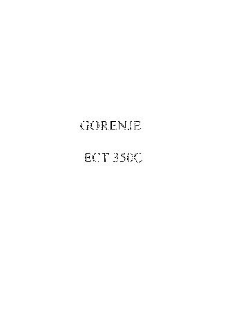 GORENJE ECT 350 C