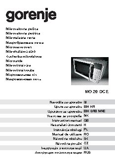 GORENJE MO 20 DGE