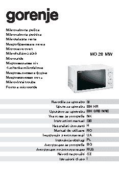 GORENJE MO 20 MW