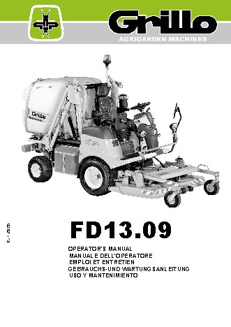 GRILLO FD 13.09 4WD
