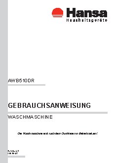HANSA AWB 510 DR
