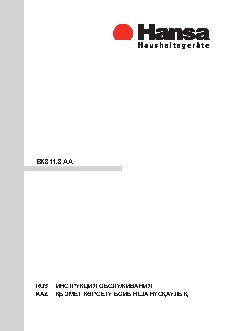 HANSA BK 316.3 AA