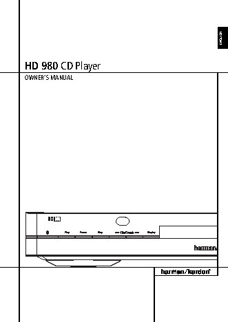 HARMAN KARDON HD 980