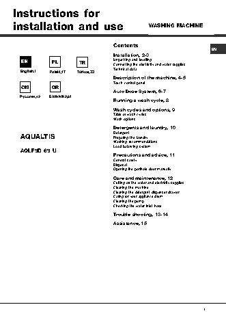 HOTPOINT-ARISTON AQLF9D 69 U