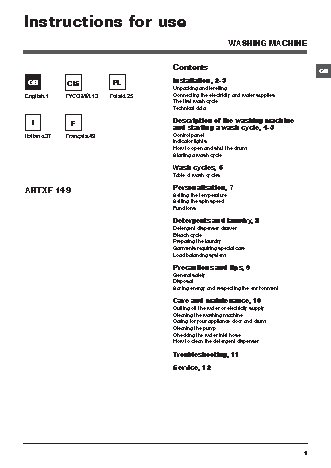 HOTPOINT-ARISTON ARTXF 149