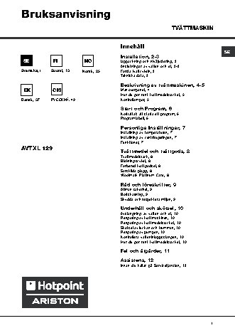 HOTPOINT-ARISTON AVTXL 129