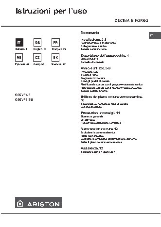 HOTPOINT-ARISTON CE6VP4 (X)